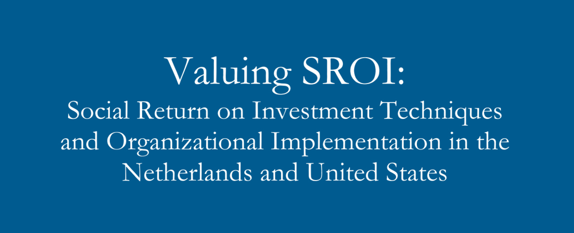 Report // Valuing Social Return on Investment
