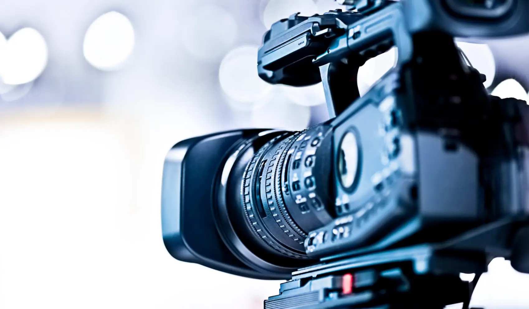 Close-up photo of a video camera