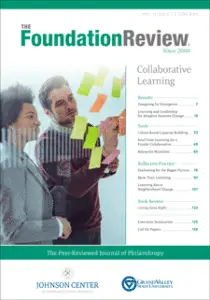 Front cover of The Foundation Review, vol. 11, issue 2