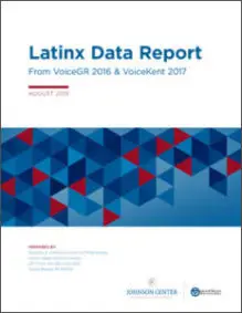Cover Thumbnail: Latinx Data Report: From VoiceGR 2016 & VoiceKent 2017