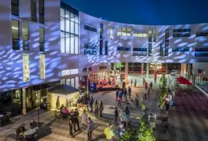 Photo of Uptown, a $44 million mixed-use development of housing, dining, and entertainment.