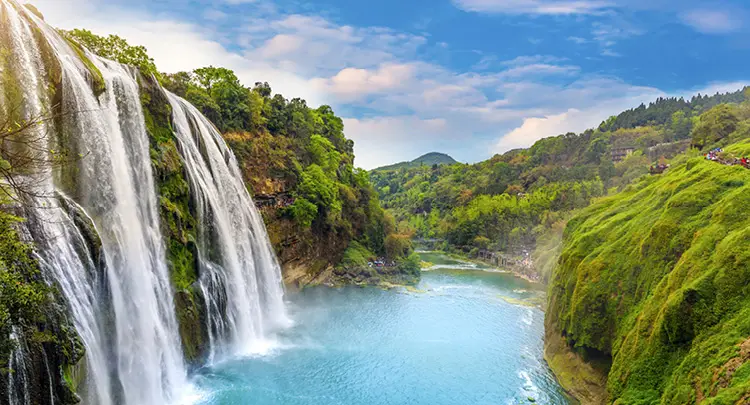 Photo of Huangguoshu Waterfall National Park in Anshun, Guizhou province, China.