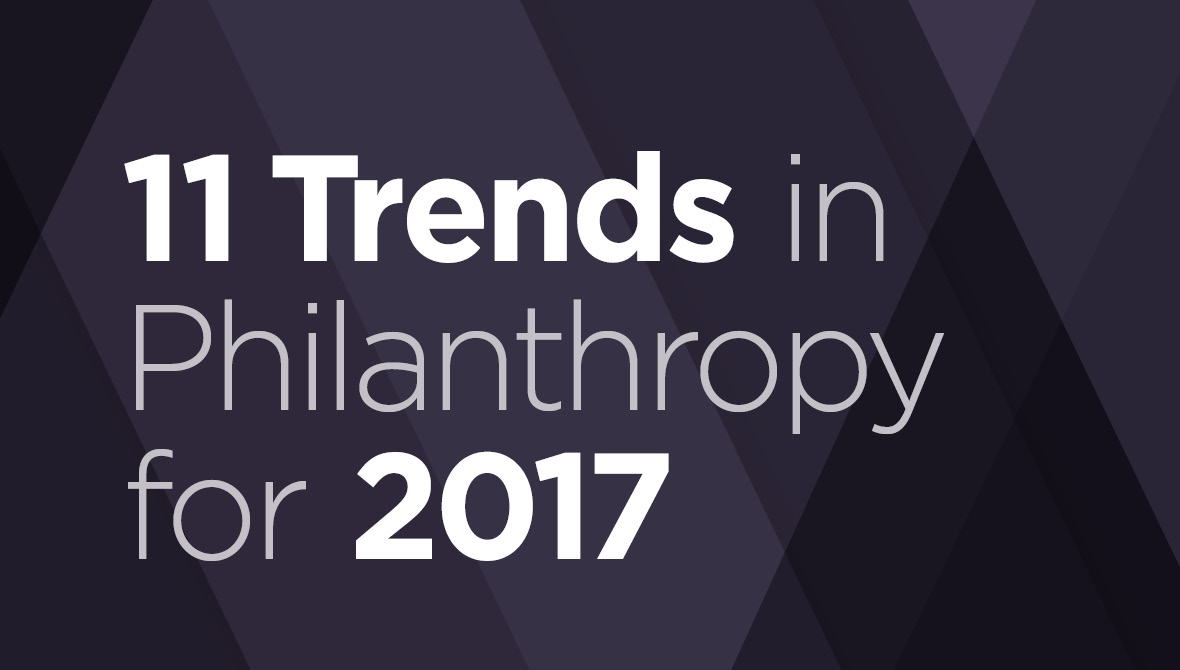Report // 11 Trends in Philanthropy for 2017