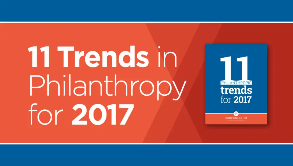 11 Trends in Philanthropy for 2017