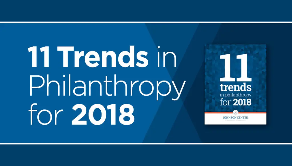 11 Trends in Philanthropy for 2018