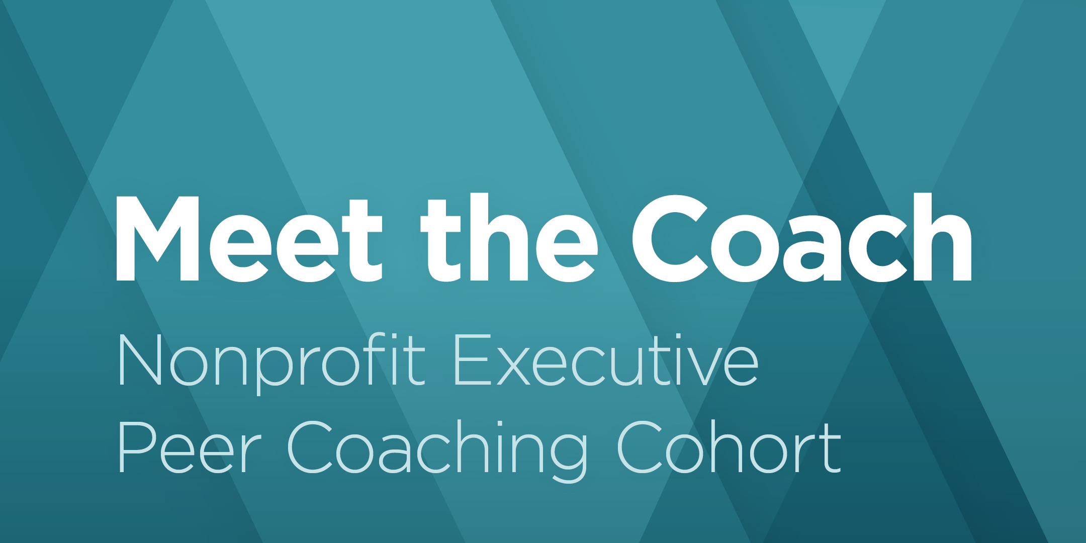 Meet the Coach: Nonprofit Executive Peer Coaching Cohort