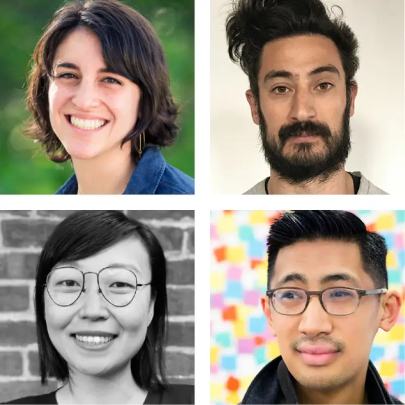 Joelle Asaro Berman, Seiji Carpenter, Lijia Gong, and Mario Lugay, coordinators of the Social Justice Giving Circle Project