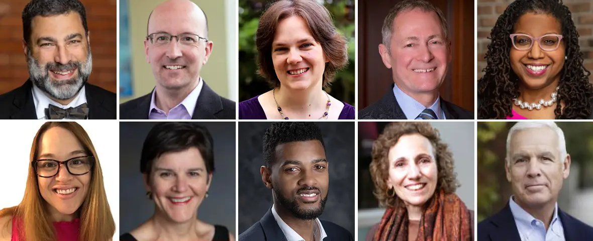 Photos of each of the webinar speakers