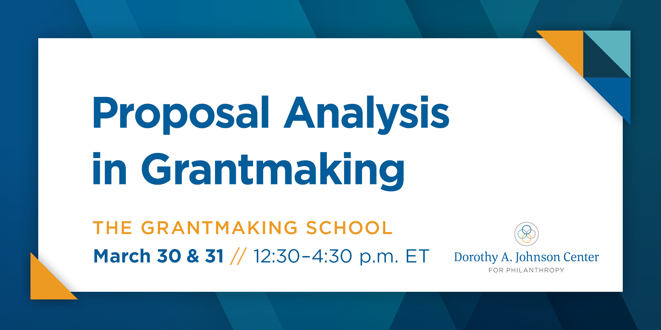 Proposal Analysis in Grantmaking