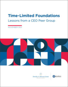 Front cover of "Time-Limited Foundations" report