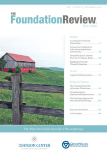 Front cover of The Foundation Review, Volume 11, Issue 4
