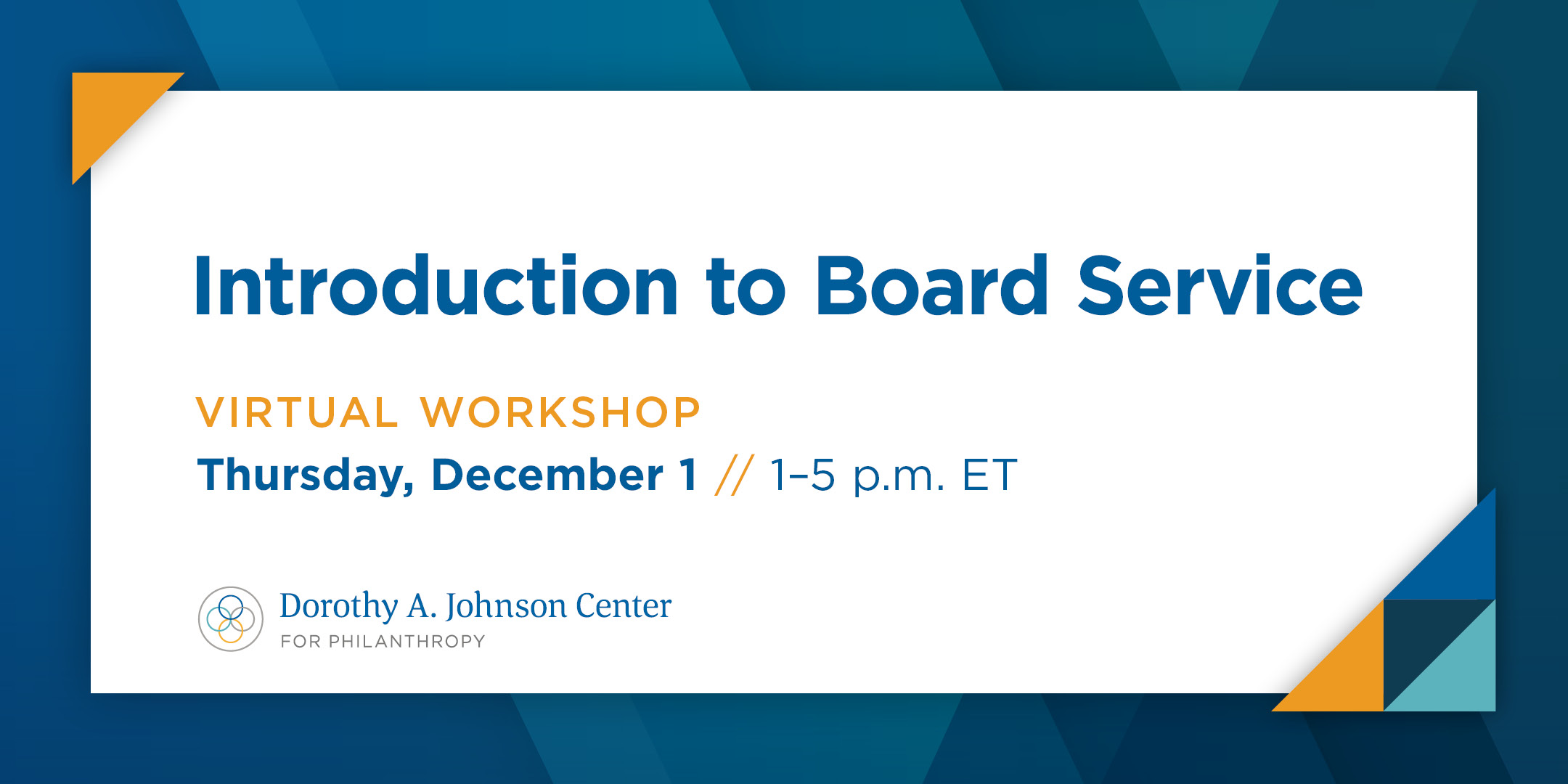 Introduction to Board Service