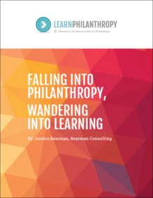 Falling Into Philanthropy, Wandering Into Learning // Learning Brief
