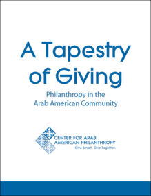 Front cover of the "A Tapestry of Giving" report