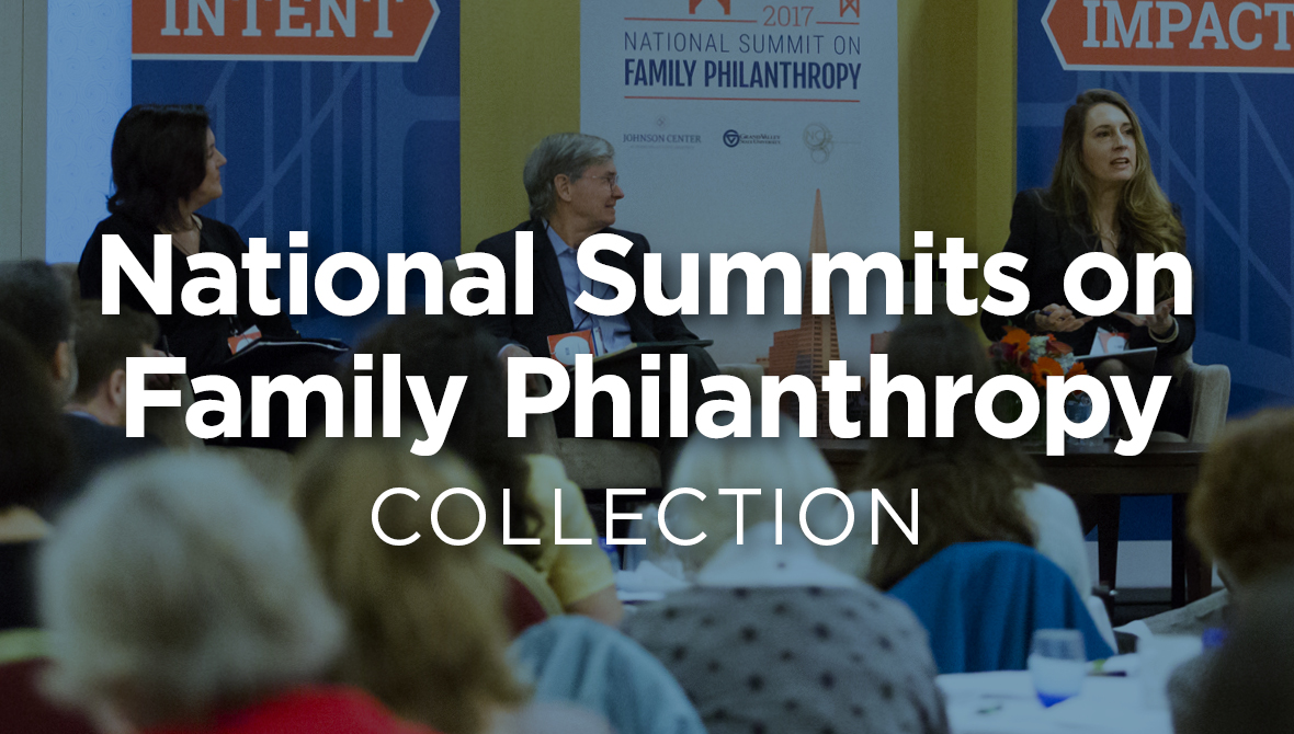 National Summits on Family Philanthropy
