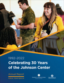 Front cover of the Johnson Center's 2022-23 Annual Report
