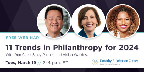 Webinar: 11 Trends in Philanthropy for 2024 (March 19, 2024)