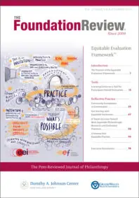 Front cover of The Foundation Review Volume 15, Issue 3