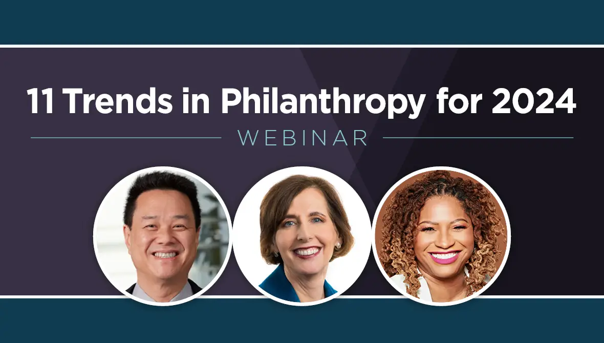 11 Trends in Philanthropy for 2024 Webinar