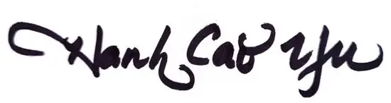 Signature: Hanh Cao Yu