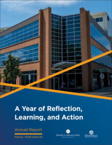 Front cover of the 2023-2024 annual report