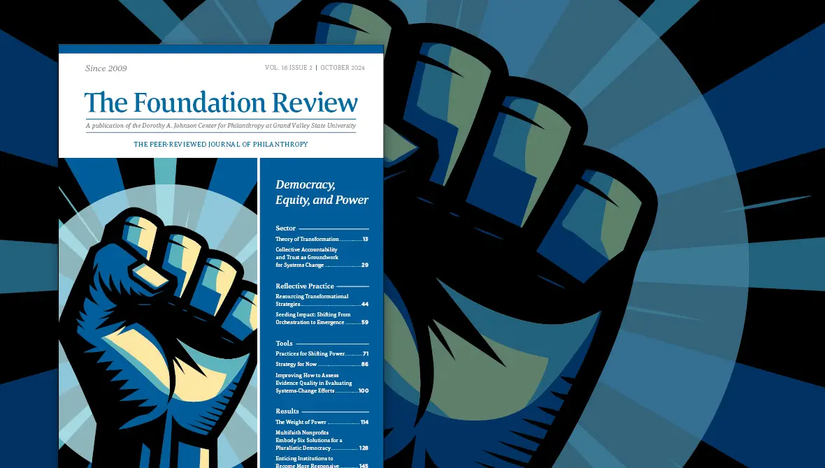 Front cover of The Foundation Review, Volume 16, Issue 2