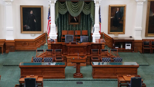 Photo of the interior of a state government chamber