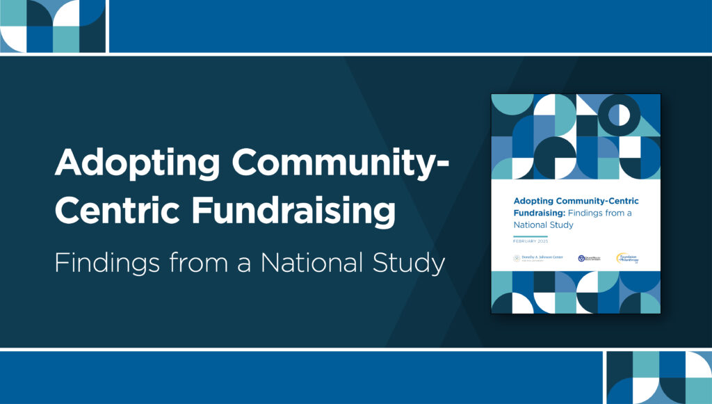 Adopting Community-Centric Fundraising Report