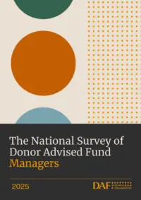 Cover of the report "The National Study of Donor Advised Fund Managers"