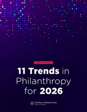 11 Trends in Philanthropy for 2026 report cover