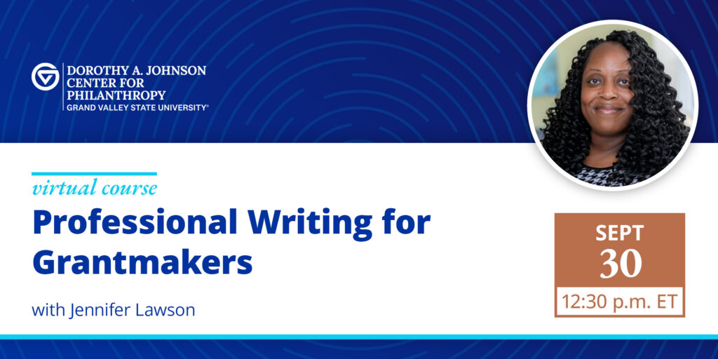 Professional Writing for Grantmakers