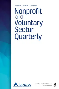 Front cover of an issue of Nonprofit and Voluntary Sector Quarterly